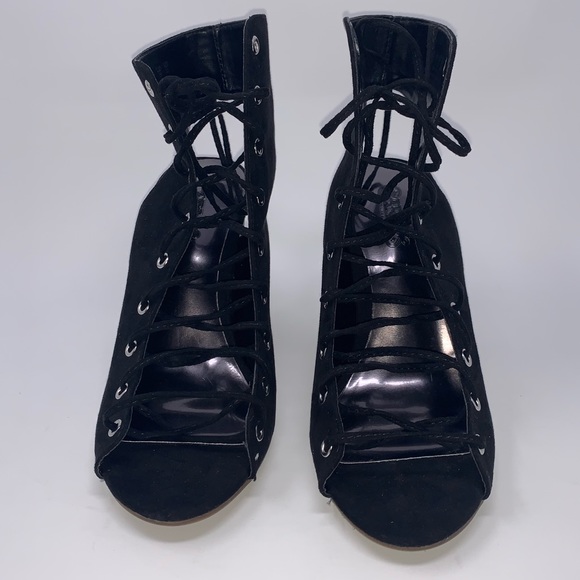 Carlos Santana Jolene Lace-Up Block Heel Sand 5 M - Picture 7 of 8